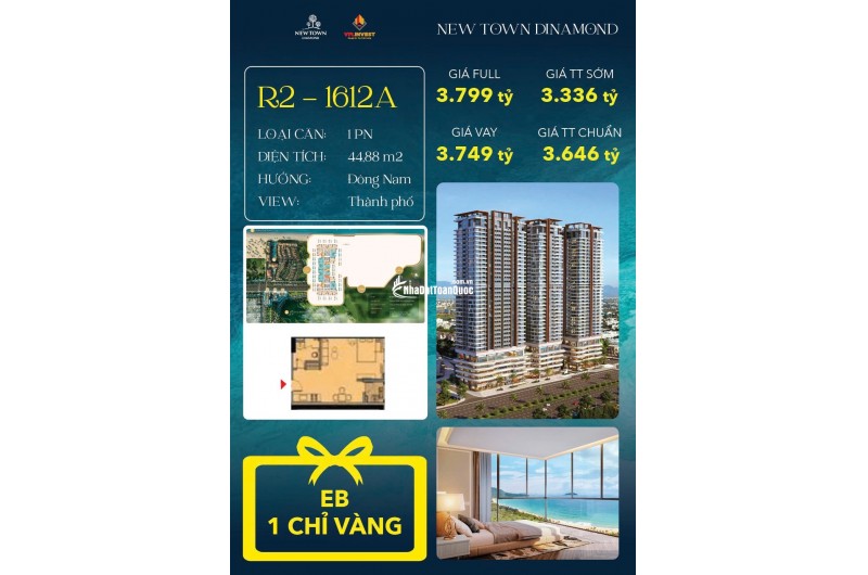 CĂN HỘ ĐỘC QUYỀN CÁCH BIỂN ĐÀ NẴNG 200M - NEWTOWN DIAMOND